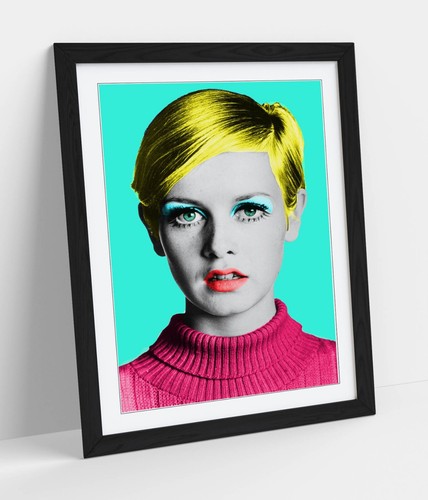 Pop art portrait - pop, twiggy