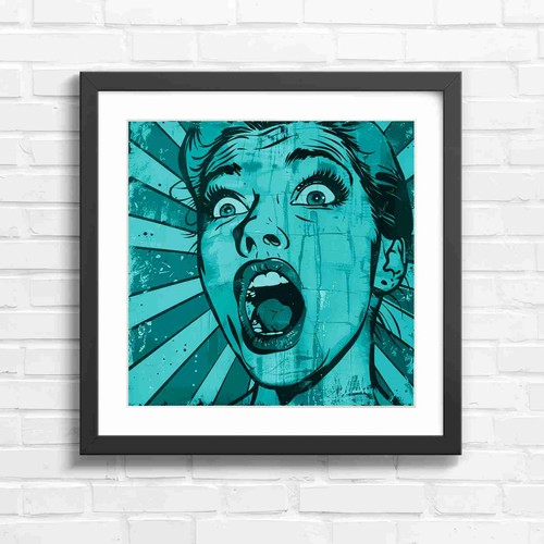 Bold pop art - pop, shouting