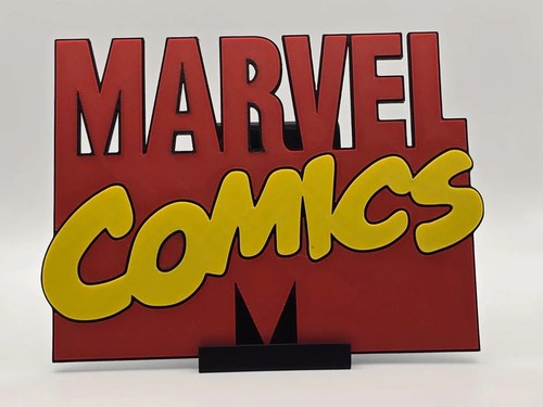 Marvel comics plaque - marvel, 3d
