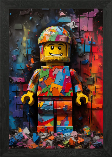 Lego man pop art - pop, wall