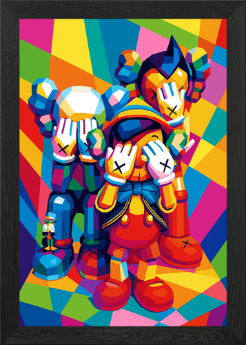 Colorful pop art figures - colorful,