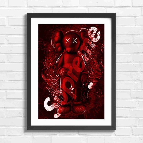 Dark pop art figure - figure, red