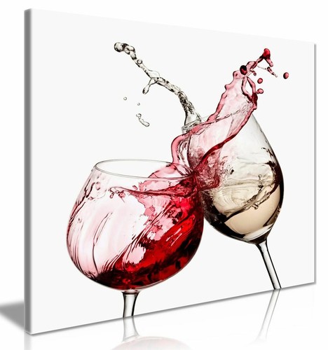 Wine glasses kitchen wall - wine,