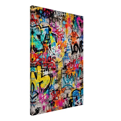 Graffiti canvas wall art print - art,