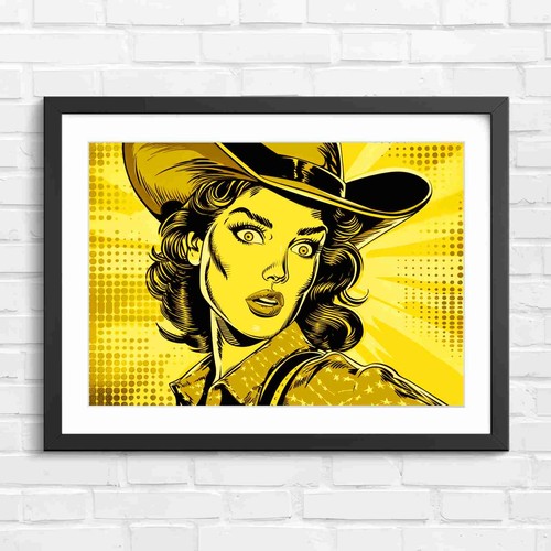 Bold pop art - pop, girl