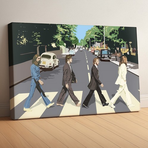 Beatles abbey road canvas - beatles,