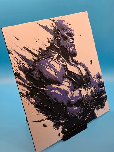 Thanos printed wall art - 3d,