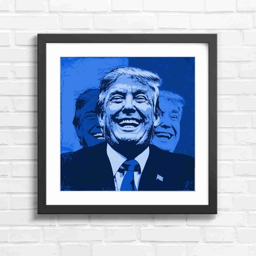 Bold pop art portrait laughing - pop,