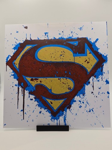 Superman printed wall - dc, 3d