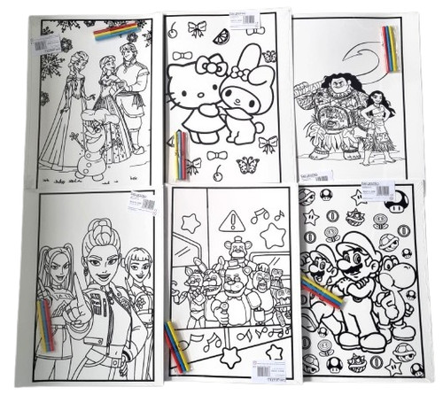 Large velvet art colouring - velvet,