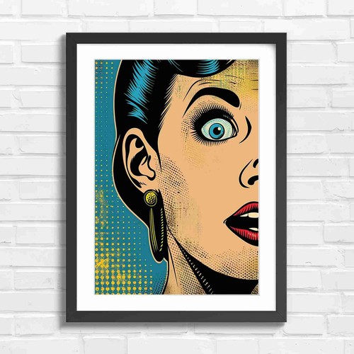 Bold pop art girl - bold,