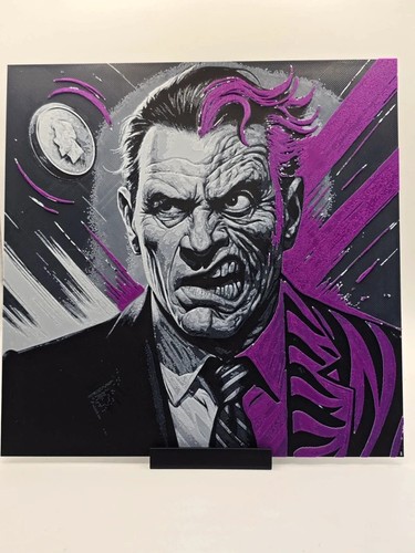Two face batman printed - two,