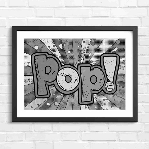 Bold pop art - bold, text