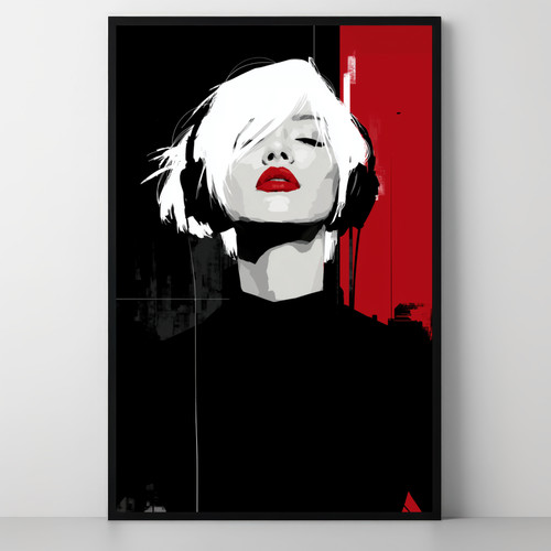 Modern abstract woman with - abstract,