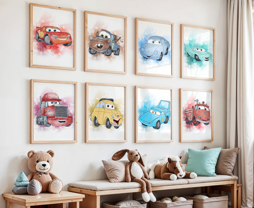 Cars wall character art - cars,