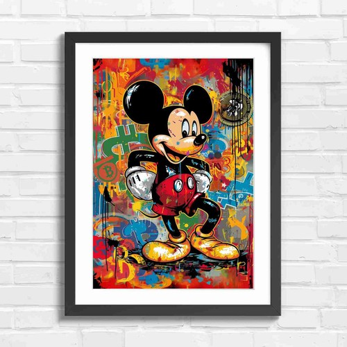 Graffiti style mickey mouse - style,