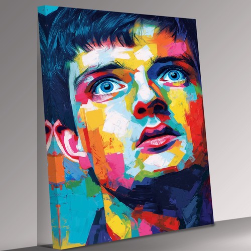 Ian curtis icon - curtis, abstract