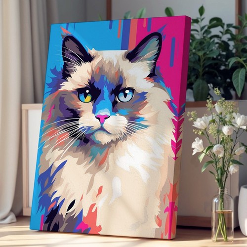 Ragdoll cat pop canvas - ragdoll,