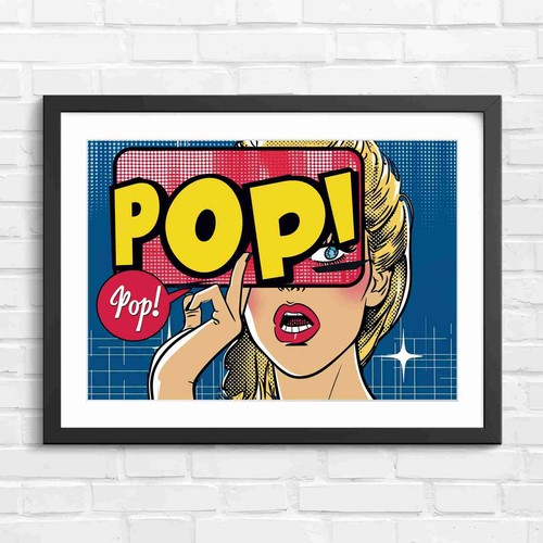 Bold pop art - art, girl