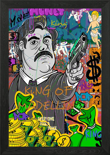 Pop art style framed - art,