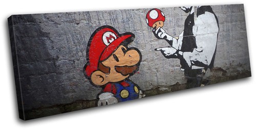 Graffiti pop mario banksy - pop,