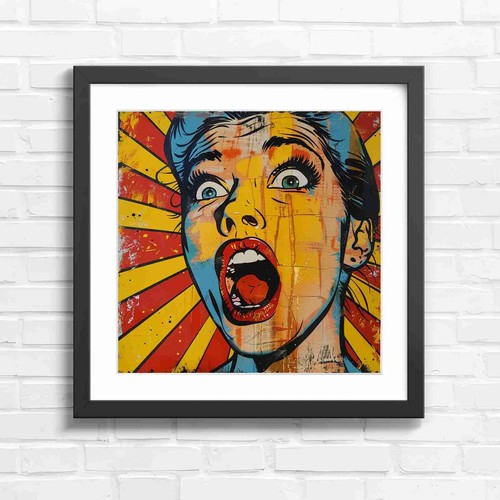 Bold pop art girl - pop,