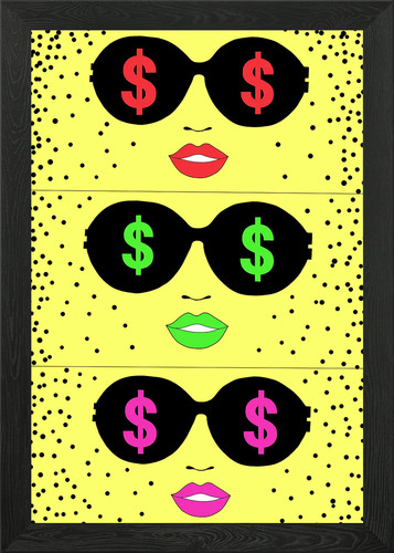 Pop art framed wall - pop, poster