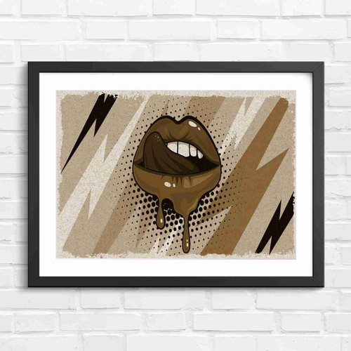 Bold pop art - lips, melting