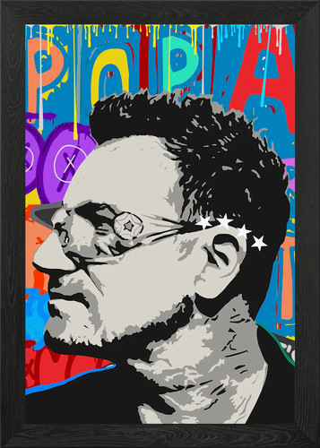 Pop art style framed wall - pop,