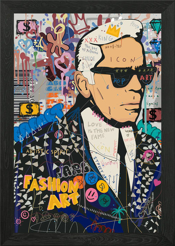 Pop art fashion framed wall - pop,