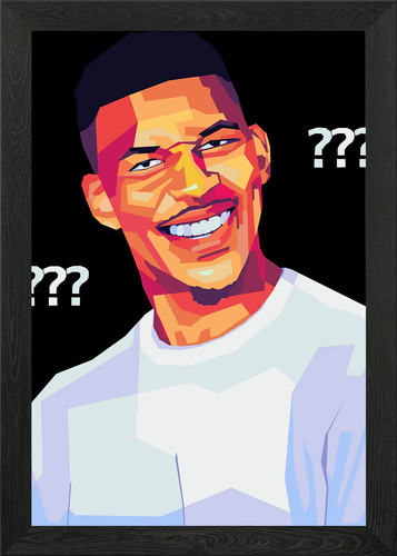 Confused meme pop art framed - art,