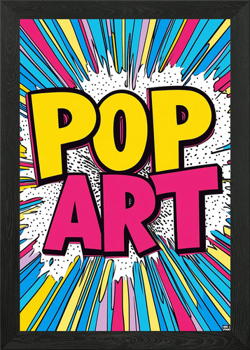 Pop art framed - art,