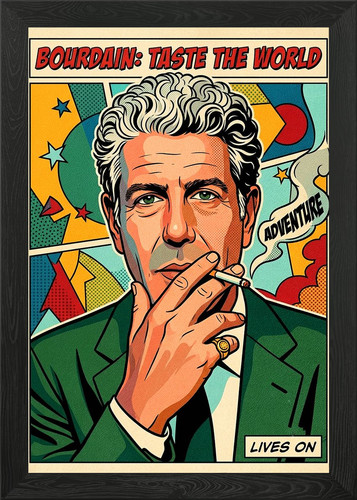Anthony bourdain pop art - bourdain,