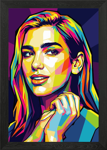 Colorful pop art portrait - art,