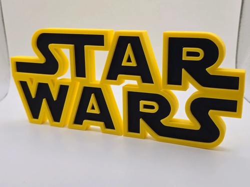 Star wars logo plaque - plaque, 3d