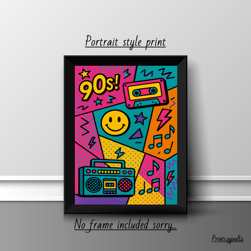 90s pop art - art, style