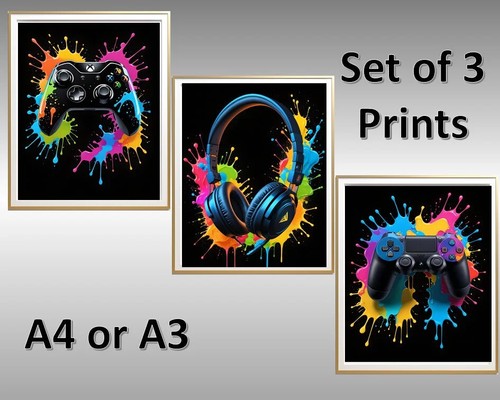 Set gaming pop art - 3,