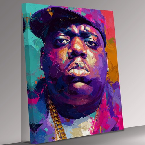 Biggie smalls vibrant pop hip - vibrant,
