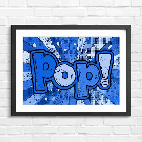 Bold pop art - art, text