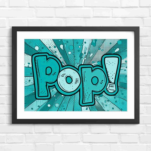 Bold pop art - pop, text