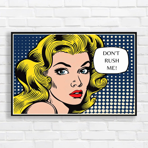 Retro pop woman canvas - woman,