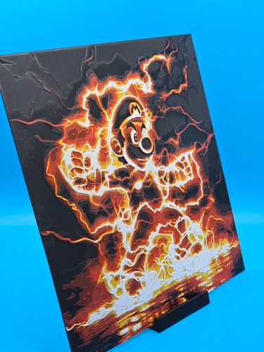 Mario bros printed wall - 3d,