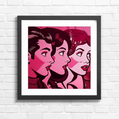 Bold pop art - art, profile
