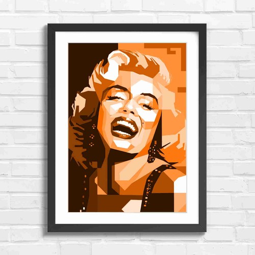 Geometric pop art - pop, woman