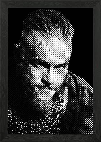 Pop art celebrity framed - pop,