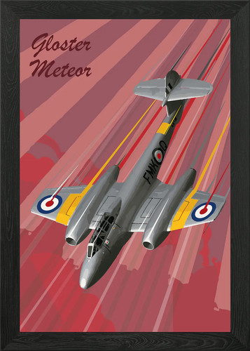 Gloster meteor pop art - gloster,