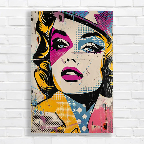 Vibrant pop canvas print large - pop,