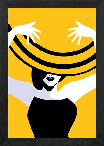 Woman with hat pop - woman,