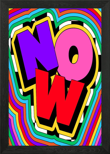 Colorful now pop - 'now', art