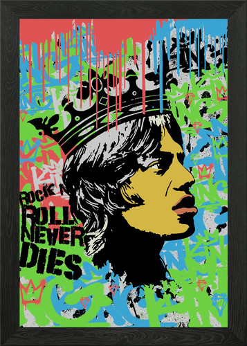 Pop art style framed - style,